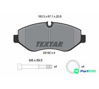TEXTAR DISC BRAKE BRAKE PAD SET 2919209
