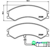 TEXTAR DISC BRAKE BRAKE PAD SET 2920801