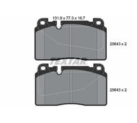 Textar 2564301 Front Axle Disc Brake Pad Set Fits Audi Porsche