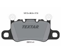 Brake Pad Set For Disc Brake Rear Brembo System Fits Porsche 911 TEXTAR 2551201