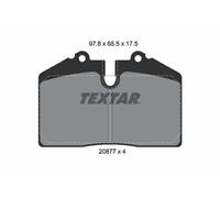 TEXTAR Disc Brake Brake Pad Set Rear Fits Audi 80 Porsche 911 944 968 2087708