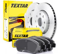 TEXTAR Front Brake Disc Pads & Brake Disc Kit Audi A3 Seat Altea XL Leon Toledo