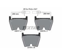 Textar Front Brake Pad Set Fits Audi RS4 B7 R8 4S 4.2 5.2 FSI 365mm PR-1LA 1LP