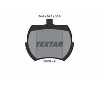Textar Front Brake Pad Set fits Austin-Healey Sprite Mk.Iv 1966-1971 1.3