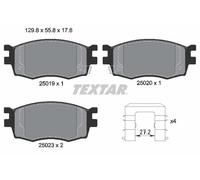 Textar Front Brake Pad Set fits Hyundai I20 I 2008-2015 1.1 1.2 1.4 1.6