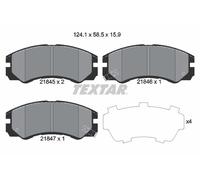 Textar Front Brake Pad Set fits Isuzu Mu Closed Off-Road 1989-1993 2.6