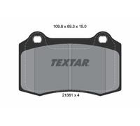 Textar Front Brake Pad Set fits Jaguar Xj 1997-2009 3.2 4.0 4.2