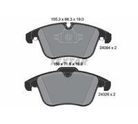 Textar Front Brake Pad Set fits Jaguar Xj 2003-2009 2.7 3.0 3.6 4.2