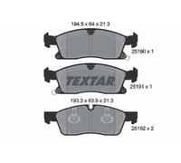 Textar Front Brake Pad Set fits Jeep Grand Cherokee IV 2013-2014 3.0