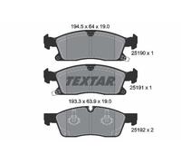 Textar Front Brake Pad Set fits Jeep Grand Cherokee IV 2013-2014 3.0