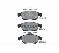 Textar Brake Pads Set Front 2224001 - Genuine OE for Fiat 500X & Jeep Renegade