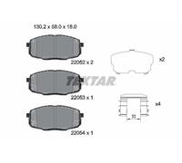 Textar Front Brake Pad Set fits Kia Soul II 2014-2018 1.6