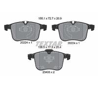 Textar Front Brake Pad Set fits Saab 9-3X 2009-2015 2.0