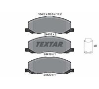For Saab Vauxhall Genuine OE Textar Brake Pads Full Set Of 4 Front 2441801