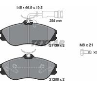 Textar 2113802 Front Disc Brake Pad Set Fits Audi