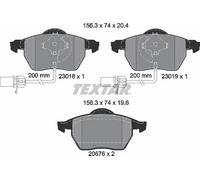 Textar Front Brake Pads fits Audi A4 VW Passat A6 Skoda Superb Seat Exeo 2301802