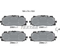 Brake Pad Set For Disc Front Akebono System Fits Audi Cupra VW TEXTAR 2586101
