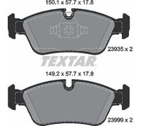 Textar Car Brake Pad Front Prepared For Wear Indicator For BMW 2393501