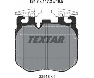 Textar Front Brake Pads fits BMW 7 Series 5 6 Rolls-Royce Phantom X5 8 3 X7 X3