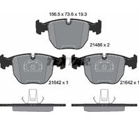 Textar Front Brake Pads fits BMW 7 Series 5 X3 Alpina B10 X5 2148602