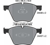 Textar 2443601 Brake Pad Set, disc brake