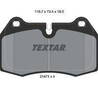 Brake Pad Set Front Brembo System Fits BMW Ferrari Maserati TEXTAR 2147102