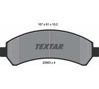 For Chevrolet Genuine OE Textar Brake Pads Full Set Of 4 Front 2366301