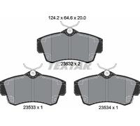 Textar 2353202 Front Axle Disc Brake Pad Set Fits Chrysler