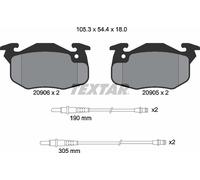 Textar Front Brake Pads fits Citroën AX Peugeot 106 Saxo Mega Club II Van
