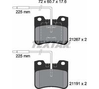 Textar Front Brake Pads fits Citroën AX Peugeot 106 Saxo Van 2126702
