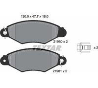 Textar Front Brake Pads fits Citroën C25 Peugeot J5 Fiat Ducato 206