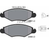 Textar Front Brake Pads fits Citroën Xsara Peugeot 206+ 206 Van HOGGAR 2359703