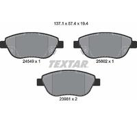Textar Front Brake Pads fits Fiat 500L 1.6 D Multijet 2454901