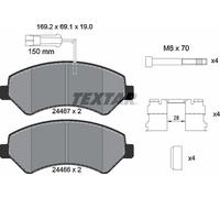 Textar Front Brake Pads fits Fiat Ducato Peugeot Boxer Citroën Relay Movano