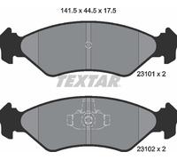 Textar Front Brake Pads fits Ford Fiesta Courier Mazda 121 Ka 2310101