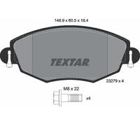 Genuine OE Textar Brake Pads Full Set Of 4 Front + Brake Caliper Screws 2327904