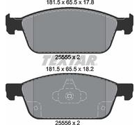 Brake Pads Full Set Of 4 Front 2555501 Textar Ford
