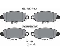 Textar 2357701 Front Axle Disc Brake Pad Set Fits Ford