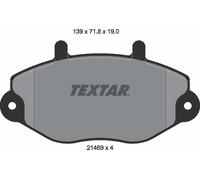 Textar Front Brake Pads fits Ford Transit Tourneo RWD E_ _ 2146901