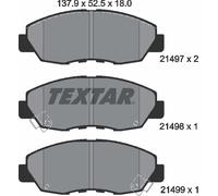 Brake Pads Set 2149701 Front Textar 45022SY8405 06450S5DA00 06450S5DA01