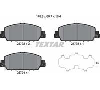 Textar Front Brake Pads fits Honda Accord Vezel HR-V Stepwgn 2579201