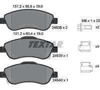 Textar Car Brake Pad Front Caliper Screws For Honda 2463801
