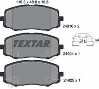 For Hyundai Genuine OE Textar Brake Pads Full Set Of 4 Front 2491001