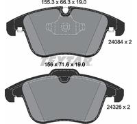 For Jaguar Genuine OE Textar Brake Pads Full Set Of 4 Front 2408401