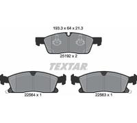 Textar Front Brake Pads fits Jeep Grand Cherokee AWD WK2 2519207