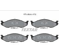 Front Brake Pad Set For Disc Brake Textar 2182202 Pair Fits Jeep Kia Braking
