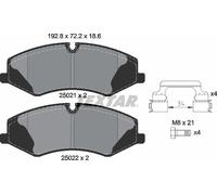 Textar Front Brake Pads fits Land Rover Range AWD Mk III L322 2502101