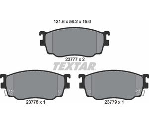 Textar Front Brake Pads fits Mazda 626 Premacy Isuzu Impulse 2377701