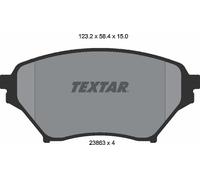 Textar Front Brake Pads fits Mazda MX-5 1.8 i RWD Mk II NB 2386301