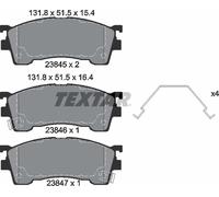 Textar Car Brake Pad Front Accessories Acoustic Wear Warning For Eunos 2384504